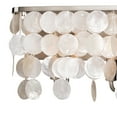 thumbnail image 2 of Elsa 6 Light Satin Nickel Capiz Shell Coastal Bathroom Vanity Fixture, 2 of 8