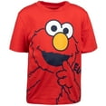 thumbnail image 3 of Sesame Street Elmo Infant Baby Boys T-Shirt and French Terry Shorts Outfit Set Infant to Toddler, 3 of 5