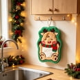 thumbnail image 5 of OAVQHLG3B Christmas Hand Towels with Hanging Loop Soft Santa Dishtowels Xmas Hanging Washcloths Christmas Holiday Bathroom Kitchen Dish Towels Set for Drying Cleaning Cooking, 5 of 8