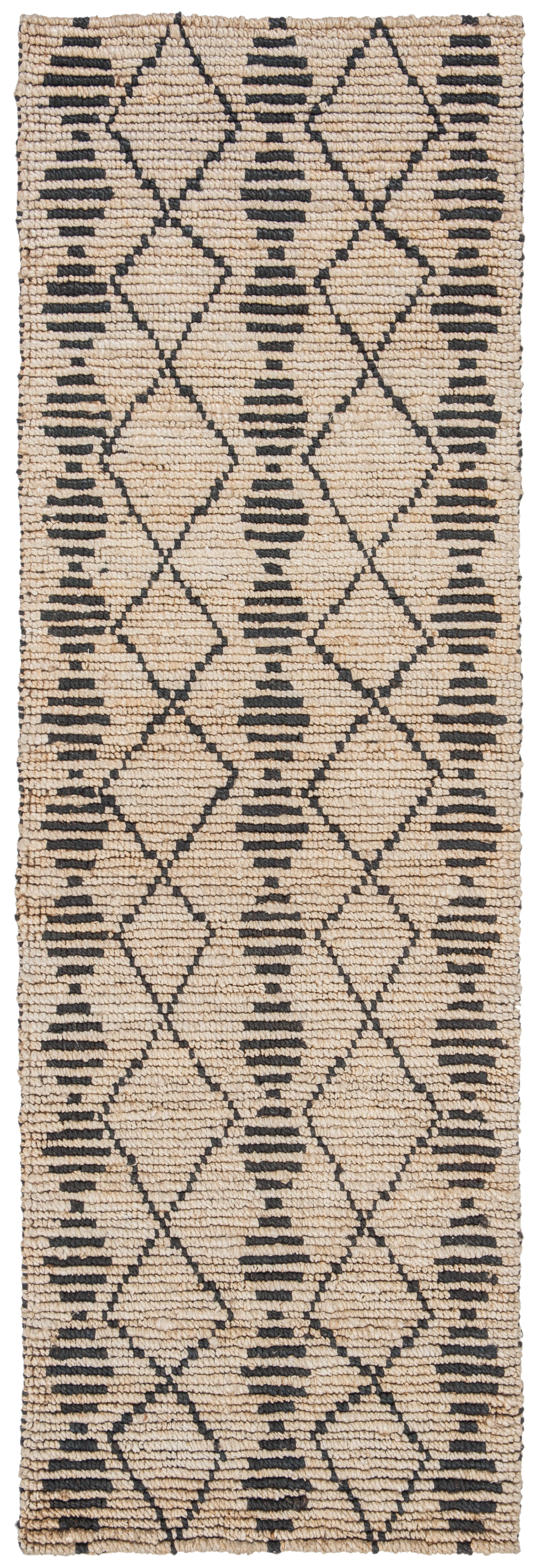 SAFAVIEH Bohemian Corie Geometric Runner Rug, Beige/Black, 2'6" x 8'