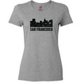 thumbnail image 3 of Inktastic San Francisco Skyline with Grunge Women's T-Shirt, 3 of 5