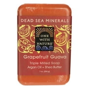 One With Nature Dead Sea Spa Grapefruit Guava Mineral Soap