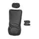 thumbnail image 3 of Fundas elásticas de poliéster para sillas de oficina, universales, con reposacabezas Gris oscuro, 3 of 7