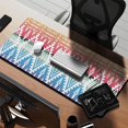 thumbnail image 2 of Long Mouse Pads for Desk,Rainbow Ethnic Pattern Desk Mats on Top Of Desks, Desk Mouse Pad Extra Large with 3mm Non-Slip Base and Stitched Edge for Gaming,Office,Work,Home 35.4"x15.7", 2 of 6