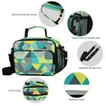 thumbnail image 4 of 6L Leakproof Lunch Tote with Thermal Lining Lunch Bag Picnic Cooler Bag Geometric Patterns in Shades, 4 of 9