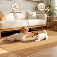 thumbnail image 2 of 3'×5' Washable Runner Rug Mat Non Slip Boho Woven Hallway Runner, Entryway Jute Like Runner Rug Carpet Area Rug for Living Room Indoor Backdoor Bedroom Kitchen, 2 of 14