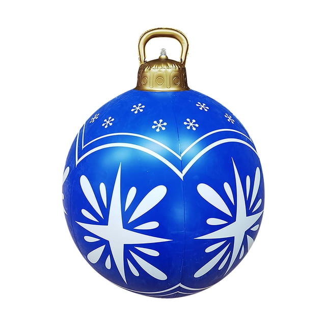 Outdoor Christmas Decorations 60Cm Outdoor Christmas Inflatable Decorative Ball Christmas Inflatable Balloon Christmas Tree Decoration Christmas Tree Decorations