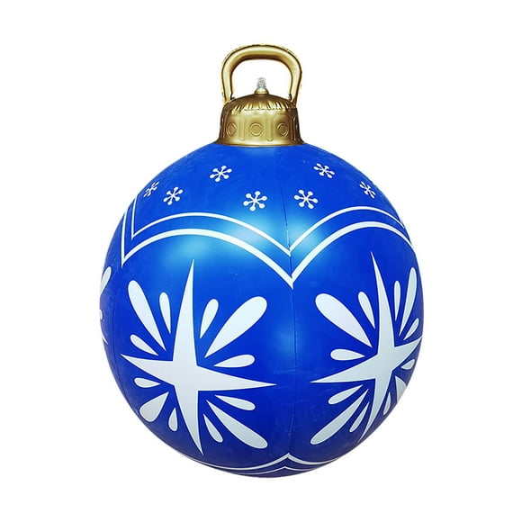 Rbaofujie Vintage Christmas Ornaments 60CM Outdoor Christmas Inflatable Decorated Ball Giant Christmas Inflatable Ball Christmas Tree Decorations Christmas Decorations for Home