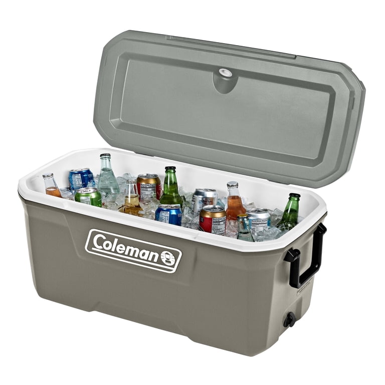 Coleman, Cooler Ice Insulation, 70QT Hard Chest Cooler, Silver Ash 