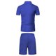 thumbnail image 4 of Mens Camisas de Verano de Manga Corta Suelta Cremallera Solapa Camiseta con Pantalones Cortos, Poliéster de Color Sólido para Casual Y Diario, 4 of 9