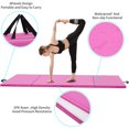 thumbnail image 3 of Ainfox 3'x6'x2" Gymnastic Mat Thick Folding Panel Exercise Yoga Tumbling Gymnastic Fitness Training Home Exercise, Pink, 3 of 6