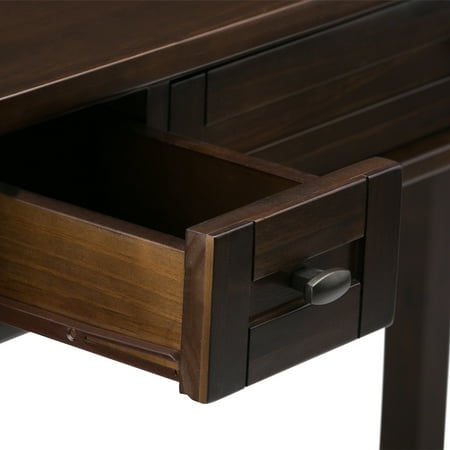 Simpli Home - Warm Shaker SOLID WOOD Transitional 48 inch Wide Writing Office Desk in - Tobacco Brown