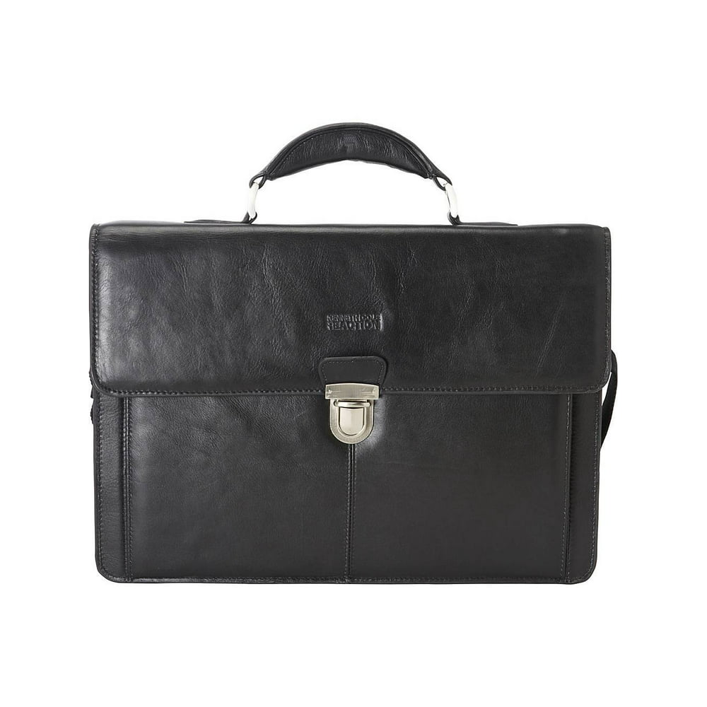 Kenneth Cole - Kenneth Cole Reaction Men’s Leather Briefcase Business ...