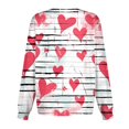 thumbnail image 4 of Hearthz S-5XL Valentines Day Warm Scrub Jackets for Woman Long Sleeve Snap Front Holiday Scrubs for Women Tops Love Heart Graphic Nurses Working Uniforms with Pocket, 4 of 4