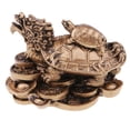 thumbnail image 2 of Estatuilla de Tortuga de Salud y Dragón Chino de Feng Shui China Ornamentos Regalos para Oficina Bronce, 2 of 9