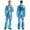 Blue, variant on YiZYiF Men Metallic Shiny Disco Jumpsuit Flare Pants Bell Bottoms Hippie Romper Stage Singer Costume Gold XXL