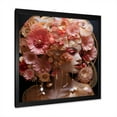 thumbnail image 2 of Designart "Melodies of Glamorous Woman in Pink and Gold II" Fashion Framed Wall Art Decor - Glam Pink Fashion Woman Entryway Framed Wall Art Print, 2 of 6