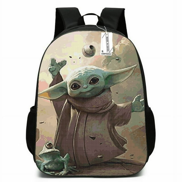 Mandalor Yoda Schoolbag For Primary And Secondary School Students, Light And Waterproof, Breathable Ridge-protecting Schoolbag--Week