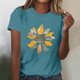thumbnail image 3 of Tops Cortos para las Mujeres Blusas Impresas Manga Corta Cuello Redondo, Tops de Blusa para las Mujeres Primavera Verano Casual, 3 of 4