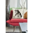 thumbnail image 6 of WIRESTER 18x18 inch Square Decorative Throw Sofa Pillow Cases, Schnauzer Dog Butt Looking Back, 6 of 7