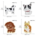 thumbnail image 3 of Juego de broches de aleación con bonitos dibujos animados de perros, 3 of 3