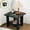 Black, variant on Modern Wooden Side Table - Compact Sofa Table, Bedside Shelf & Coffee Table for Small Spaces, Brown/White/Black/Gray, 12.2X11.81X11.81 Inches