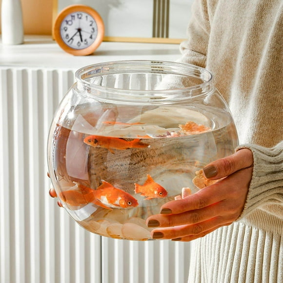 ruzhgo Fishes Tank Aquatic Aquarium Home Decorative Fish Bowls Table 16cmx18cm