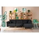 thumbnail image 1 of Sala Modular Makora Morelli Memory Foam Negro Chenille De 4 módulos, 1 of 9