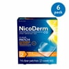 (6 pack) (6 Pack) NicoDerm CQ Nicotine Patch, Clear, Step 2 to Quit Smoking, 14mg, 14 Count