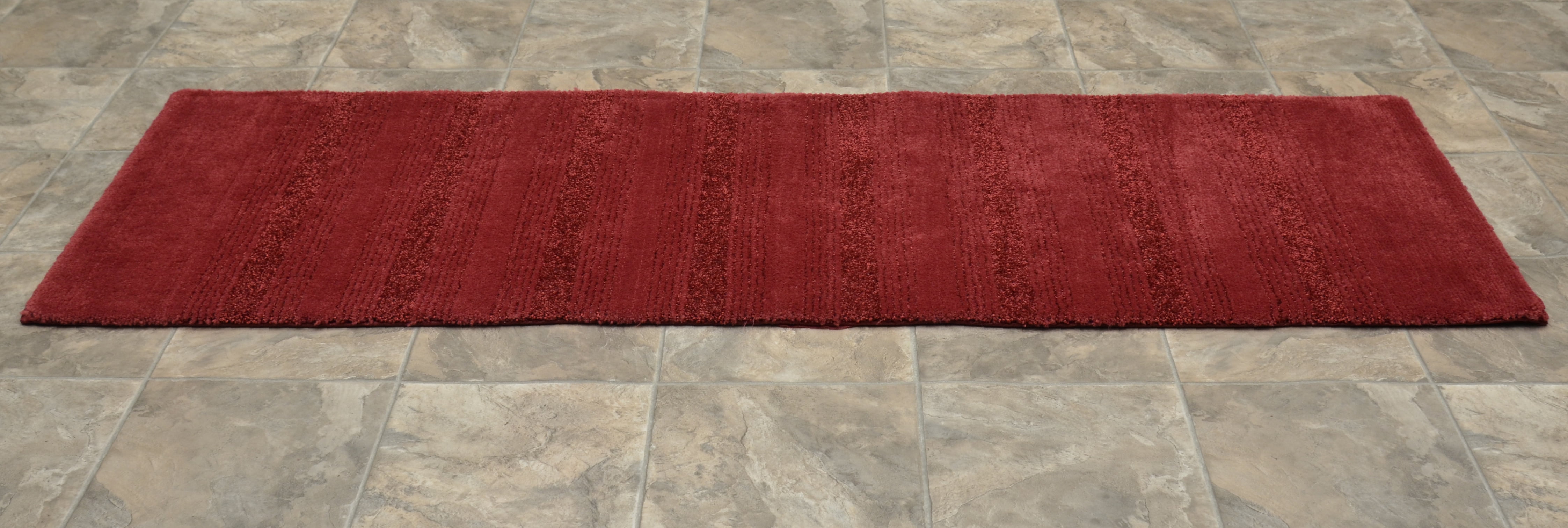 Garland Rug Essence Washable Nylon Chili Red Bathroom Runner, 22" x 60"