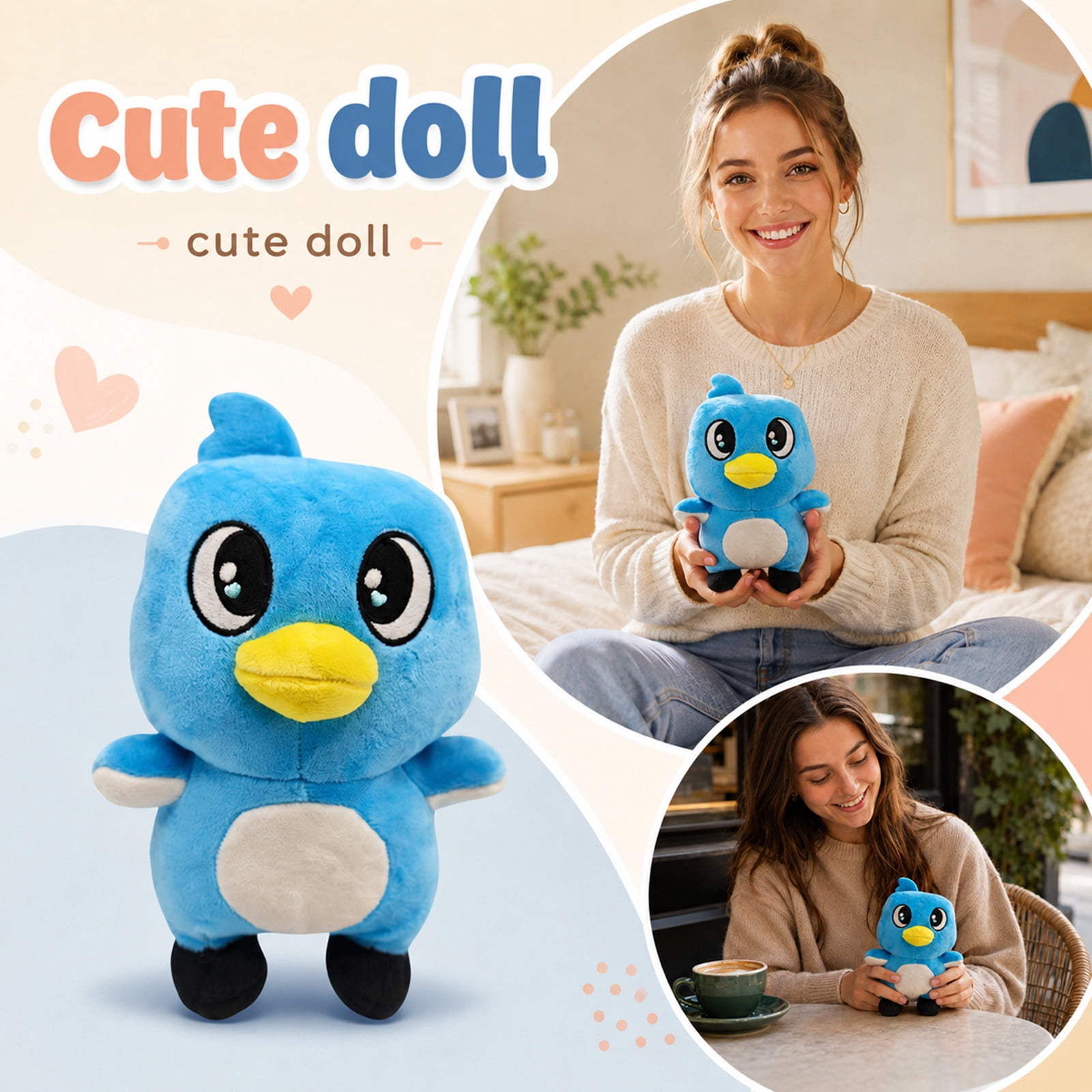 Milo and Chip Plush, 9.8 Inch Super Soft and Huggable Plush Toy, Milo Blue Bird Plushie for Game Fans, Collectible Stuffed Animal for All Ages