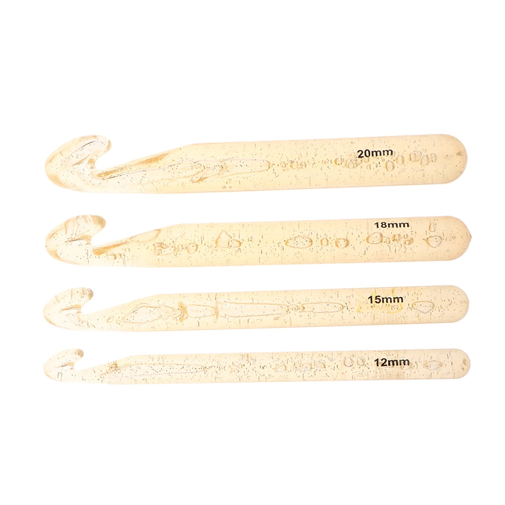 4Pcs Knitting Hook Chunky Crochet Hooks 12 15 18 20mm