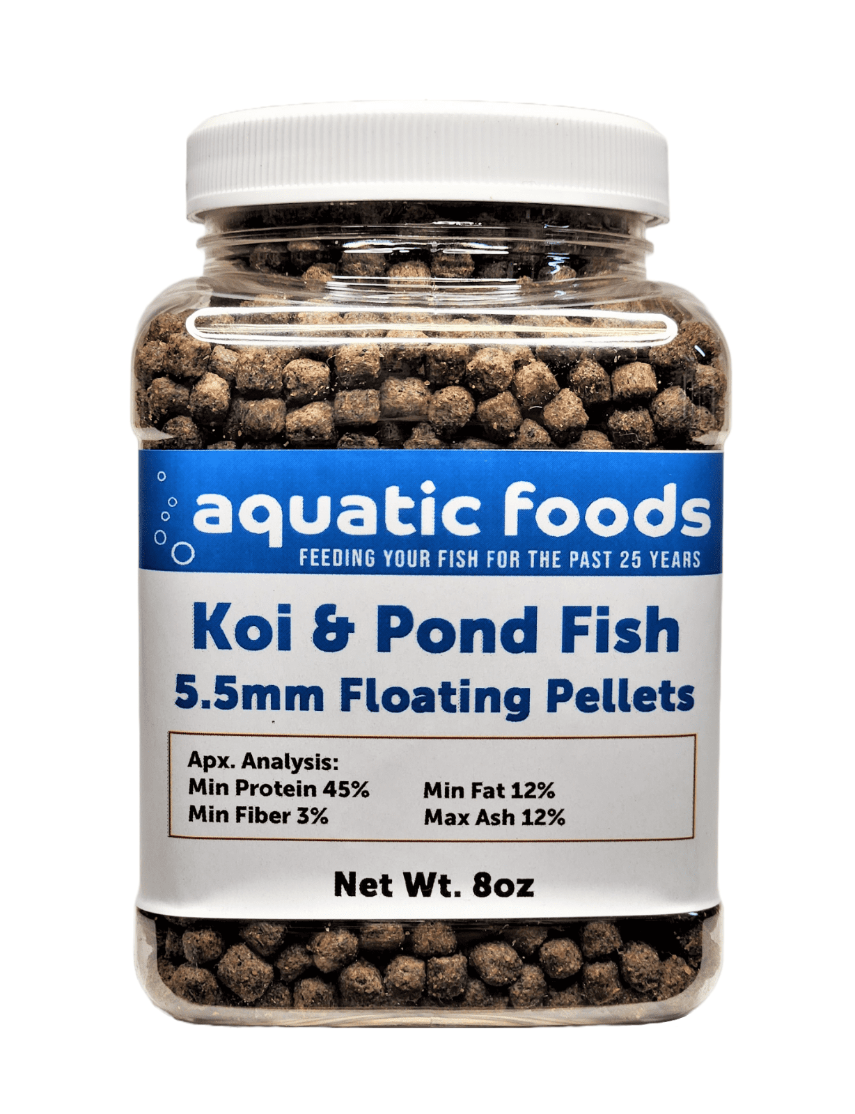 Koi and Pond Fish Pellet Food, 45 Protein 5.5mm Floating Koi Pond