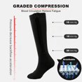 thumbnail image 2 of 2 Pairs Zipper Copper Compression Socks for Women & Men Circulation 15-20 mmhg - Better Blood Flow, Swelling, Best Support for Medical, Running, Nursing, 2 of 7