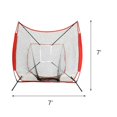 thumbnail image 3 of Almencla leipupa 7'x7' Baseball & Softball Practice Pitching & Fielding Net with Bow Type, 3 of 8