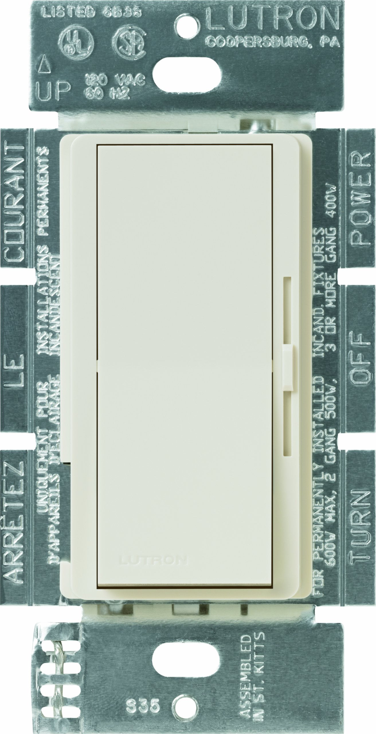 New! Lutron DV-603P-LA 600W 3-Way Preset Dimmer Incandescent/Halogen 120v 60hz