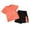 Z-Orange, variant on Povozer Toddler Boy Clothes Summer Outfits Little Boy Shorts Set Cotton Casual Knit T-shirt & Shorts 2 pieces Clothing Set for 5-6 Years,BU1