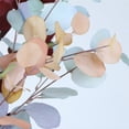 thumbnail image 4 of Hoja de manzana simulada, hoja de eucalipto, decoración de boda de hotel con viento, planta simulada, hoja de manzana única, violeta claro, 4 of 14