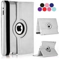 thumbnail image 1 of iPad Mini 5 Case (2019) - 360 Degree Rotating Stand [Auto Sleep/Wake] Folio Leather Smart Cover Case for Apple iPad Mini 2019 (Silver), 1 of 7