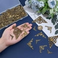 thumbnail image 3 of 100pcs Corner Protector 5 Styles Hollow Triangle Wrap Connector Iron Metal Book Corners Filigree Embellishments, 3 of 5
