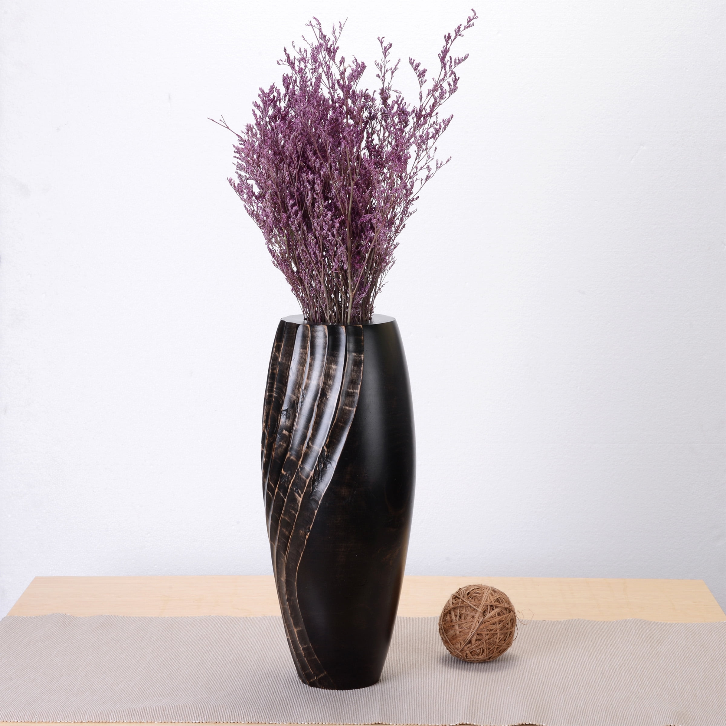 Decor Flowervase with Burl Sola Wood Artificial Flower Stick