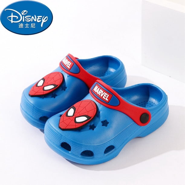 Disney baby Mickey mouse zapatillas verano niños antideslizante lindo hogar niños agujero zapatos bebé niño niñas sandalias y slippers180-Insole 17,5 CM Gao Jinjia LED