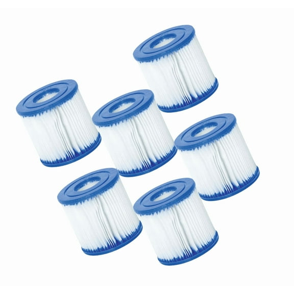 6-Pack Replacement Pool Filter Cartridges for Bestway & Coleman Pumps – Compatible with Model 58093 & 330 Series