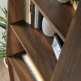 thumbnail image 3 of Sauder Harvey Park Engineered Wood 3-Shelf Narrow Bookcase in Grand Walnut, 3 of 7
