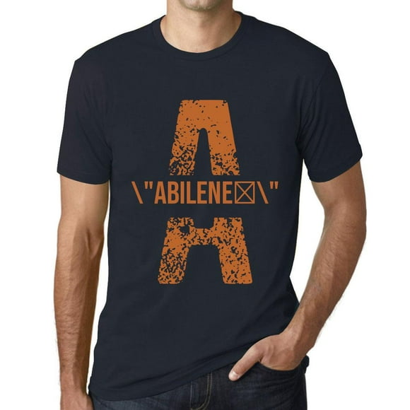 T-Shirt Graphique pour Hommes Abilene Écologique Édition Limitée T-Shirt à Manches Courtes Vintage Cadeau d'Anniversaire Original