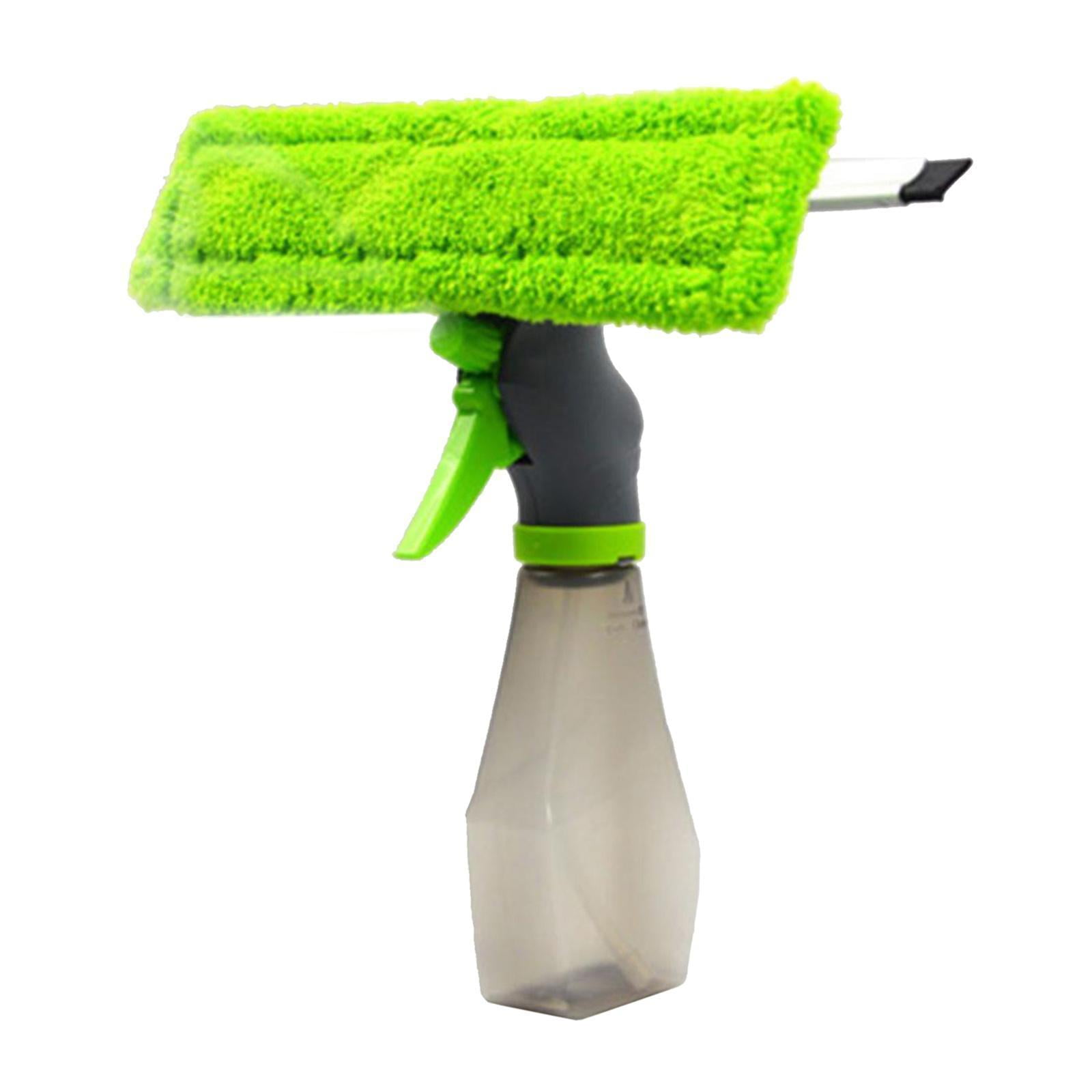 Rubber Squeegee Microfibre Cloth Pad Window Cleaner Bottle Spray Tool
