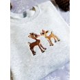 thumbnail image 4 of Reindeer Couple Christmas Embroidered Sweatshirt, 4 of 4
