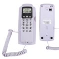 thumbnail image 3 of Mini teléfono de pared T555 con identificador de llamadas, para hotel, casa o oficina, con pantalla LCD retroiluminada (blanco), 3 of 14