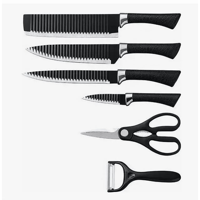 Cuchillos De Cocina Acero Inoxidable Profesionales 6 Piezas