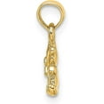 thumbnail image 2 of 14K Yellow Gold 3-D Mini Teddy Bear Charm - 11.8mm, 2 of 7